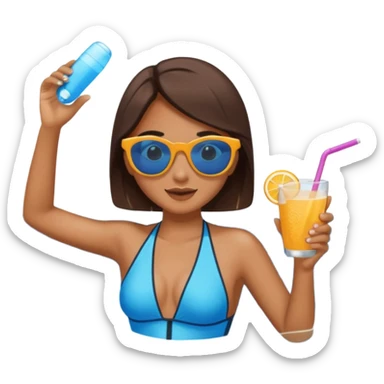 pool holiday sticker