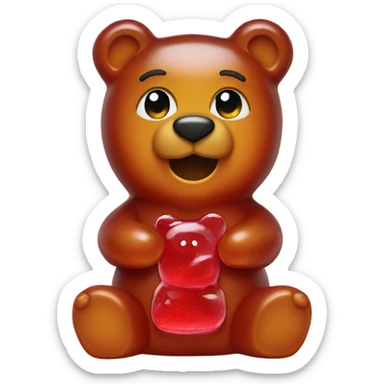 Gummy bear sticker