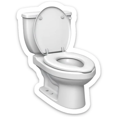 toilet seat chair sticker