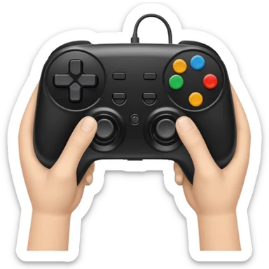 game controller for multiplayer session with 2 persons sticker