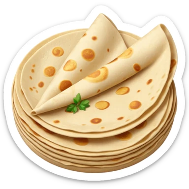 a fresh flour tortilla  sticker