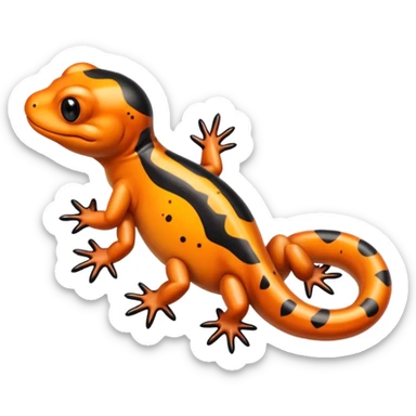 Fat salamander sticker