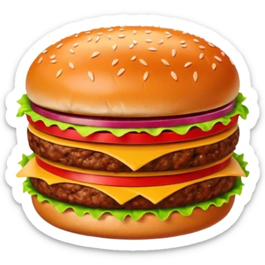 hamburger meat sticker