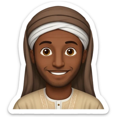 Arabic man says asalmau aliukum sticker