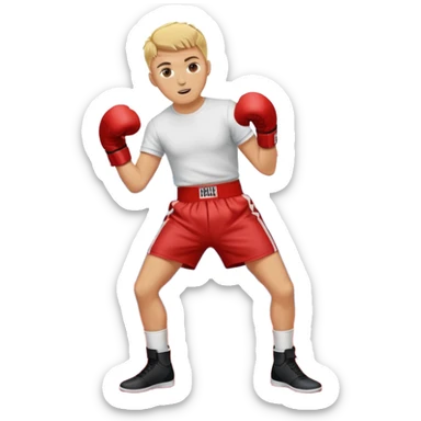 A person doing the giddy dance on top of Jake paul sticker