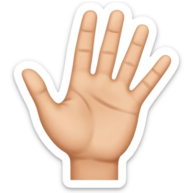 Mano abierta  sticker