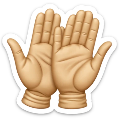 Clapping hands sticker