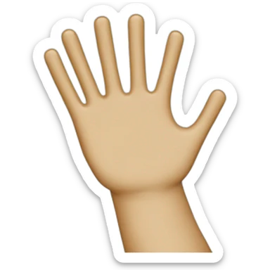 hand with fingers made of poptarts sticker