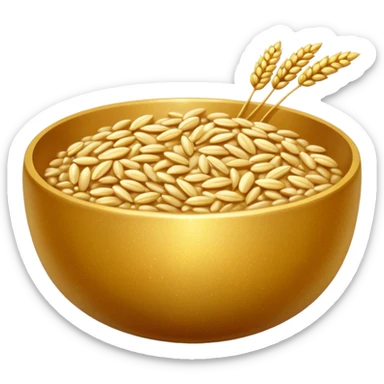 barley in bowl sticker