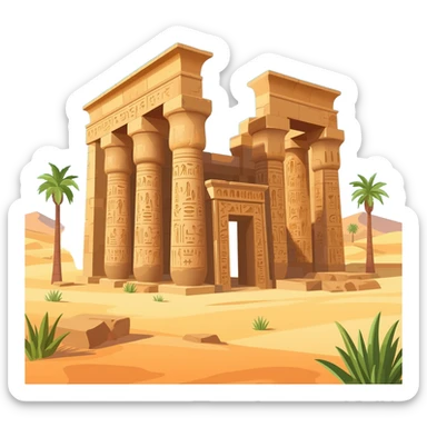 Temple louxor sticker