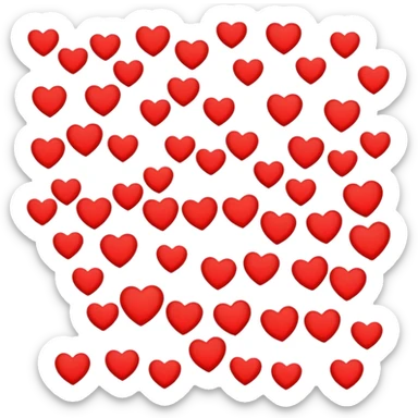 Emoji du Congo avec des cœurs sticker