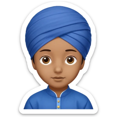 Sikh child wearing patka  sticker