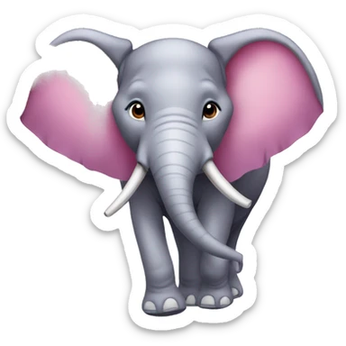Elefante cor de Rosa  sticker