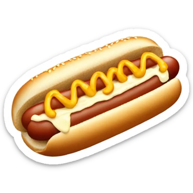 hotdog with mayonnaise  sticker