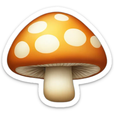 Mushroom sticker