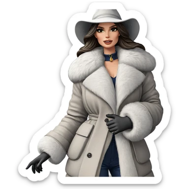 winter beauty in the snow sticker