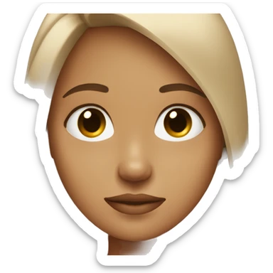 Light skin with weeve and and another girl with long light brown hair  sticker