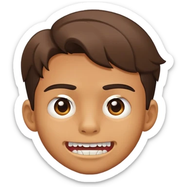 ragazzo con mandibola grossa sticker