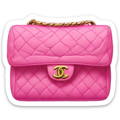 pink bag chanel sticker