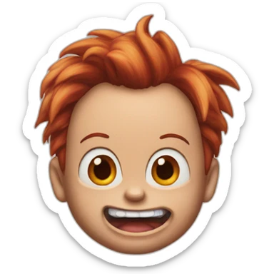 Chucky with mickey mouse ears sticker