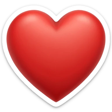 red pencil style draw heart sticker