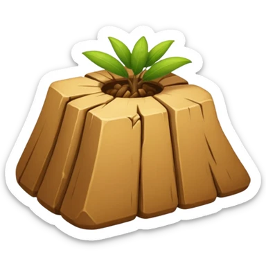 blocco di arenaria, si vedono bene gli strati sticker