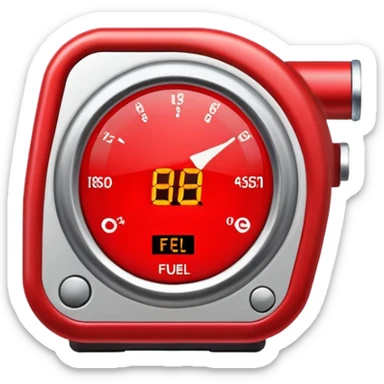 fuel alarm sticker