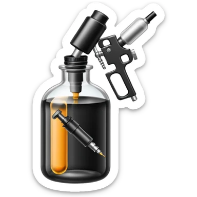 tattoo gun and ink sticker