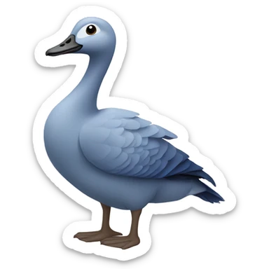 Blue goose sticker