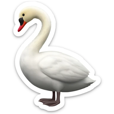 Like there is already one emoji of the swan, so now tilt the same swan into its opposite direction sticker
