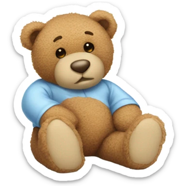 Get well soon Teddy bear sticker