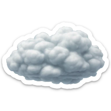 Realistic clouds sticker