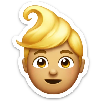 pouring emoji with puffed cheeks sticker