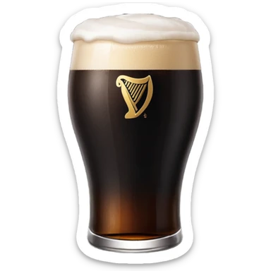 Pint of Guinness sticker