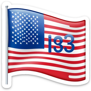 American Flag with the words "I-130" approved sticker