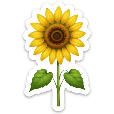 A sunflower emoji sticker