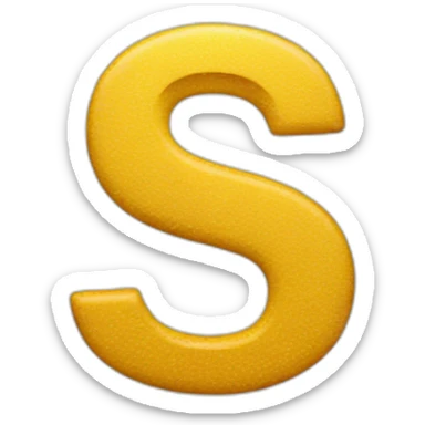 the letter S in the spotlight sticker