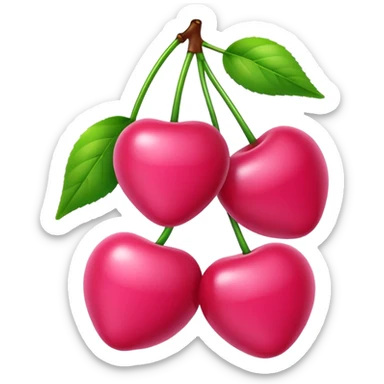 Light Pink cherries sticker