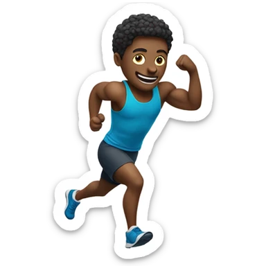 an exercise emoji sticker