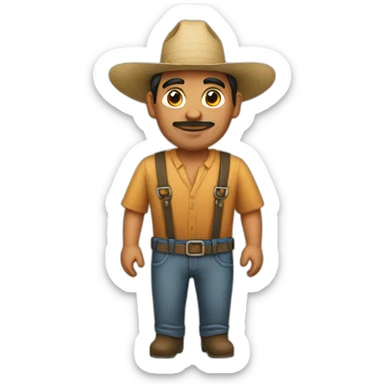 mexican farmer sticker