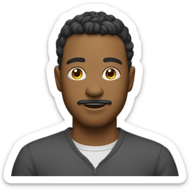 Homme qui joue aux jeux videos sticker