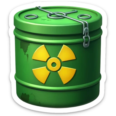 nuclear waste sticker