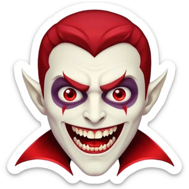 red men Vampire sticker