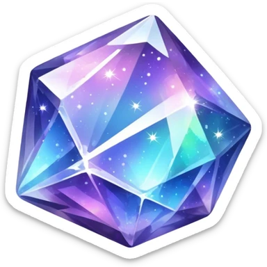 Crystal Mineral Galaxy Sparkle sticker