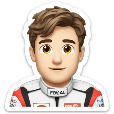 Charles leclerc en f1 sticker