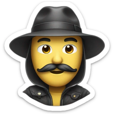 Draw a bandit who steals money sticker