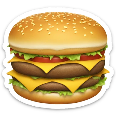 Case oh eating a big burger sticker