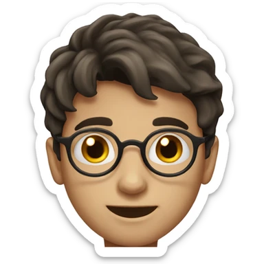 a boy looks like harry potter sticker