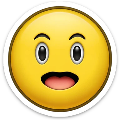 wonder emoji just like in the pacman  sticker