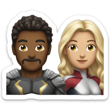 New super heros sticker